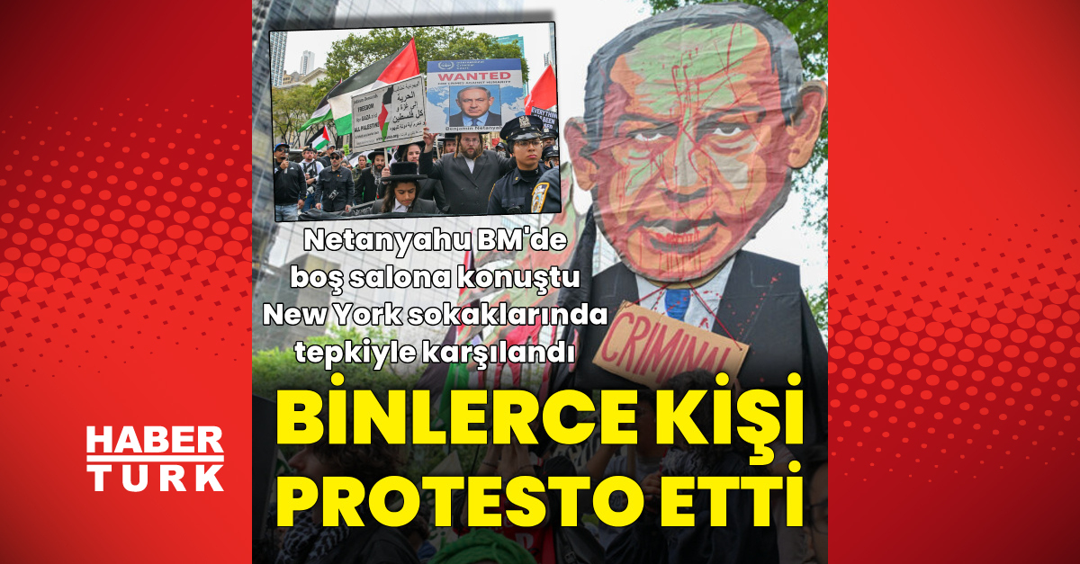 New York'ta Netanyahu protestosu