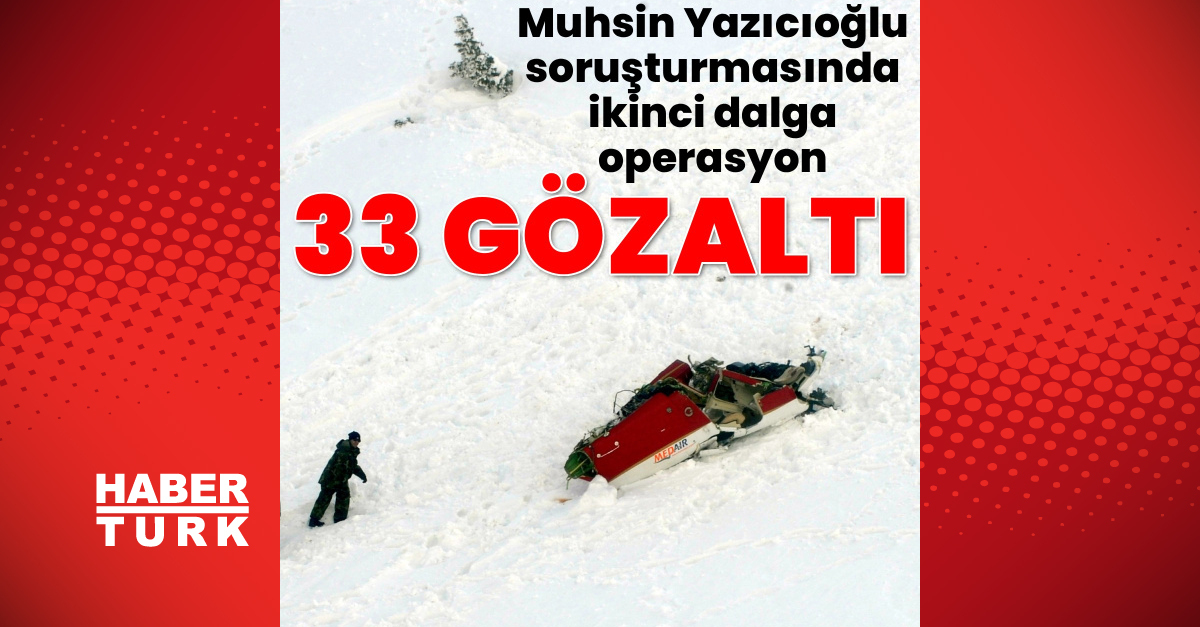 Muhsin Yazıcıoğlu soruşturmasında 2. dalga operasyon: 33 gözaltı