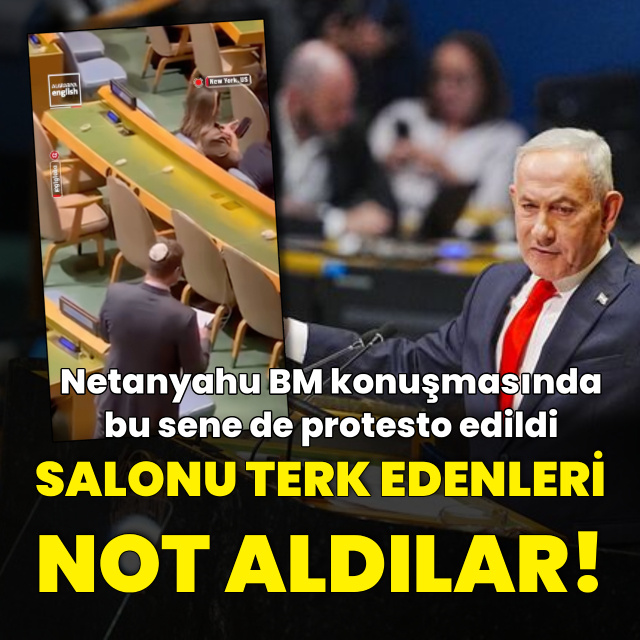 Netanyahu konuşurken salonu terk edenleri not aldılar!