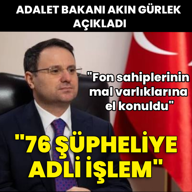 "Fon soruşturmasında 76 şüpheliye adli işlem"