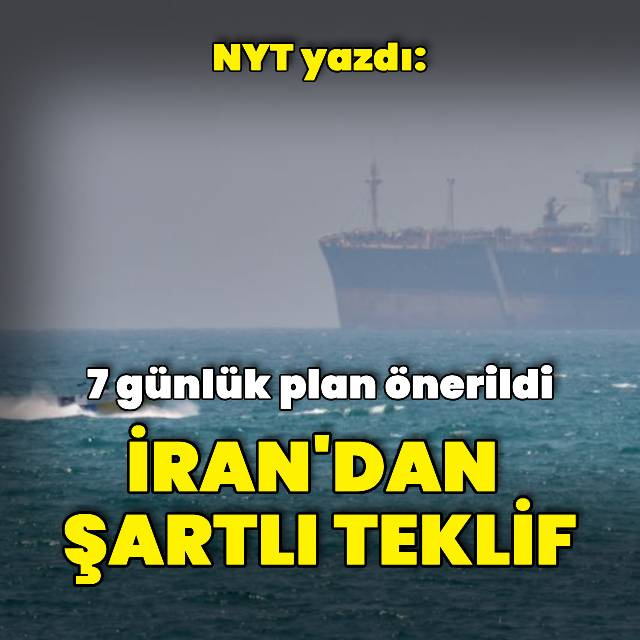"İran 7 günlük bir plan sundu"