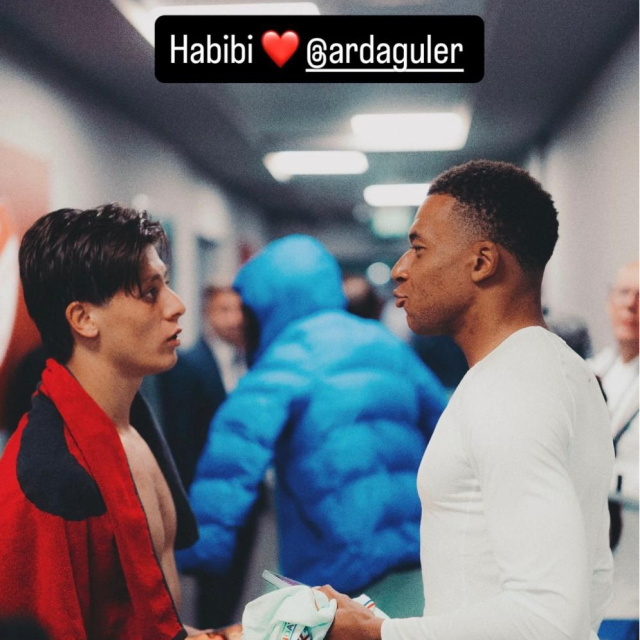 Mbappe'den Arda Güler'e: 'Habibi'
