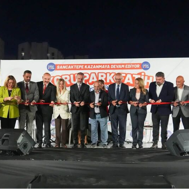 Sancaktepe'de 20 bin metrekarelik park açılışı