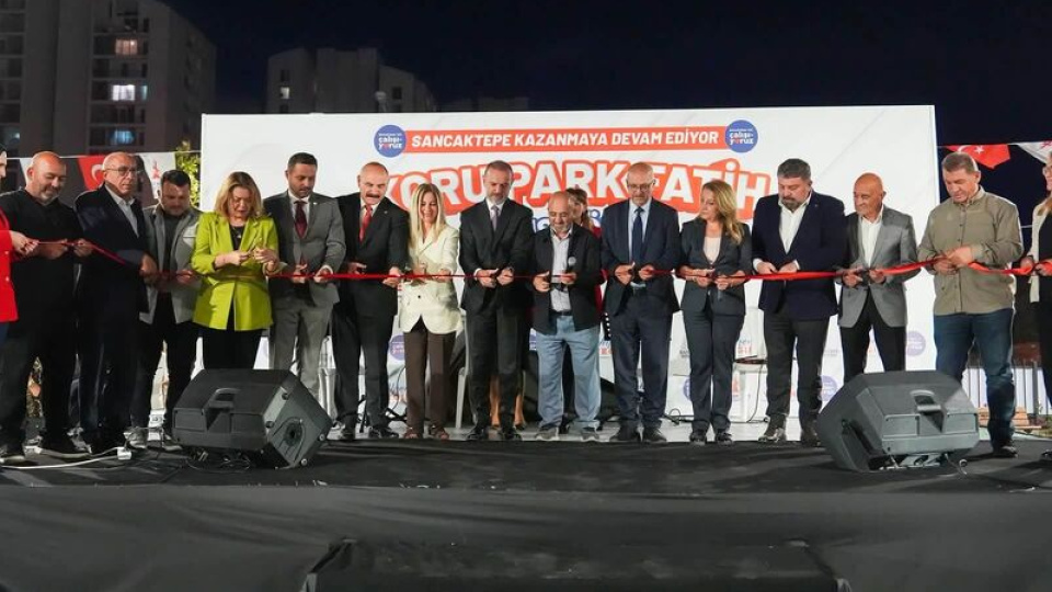 Sancaktepe'de 20 bin metrekarelik park açılışı