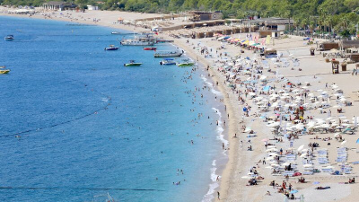 Fethiye sahilleri doldu