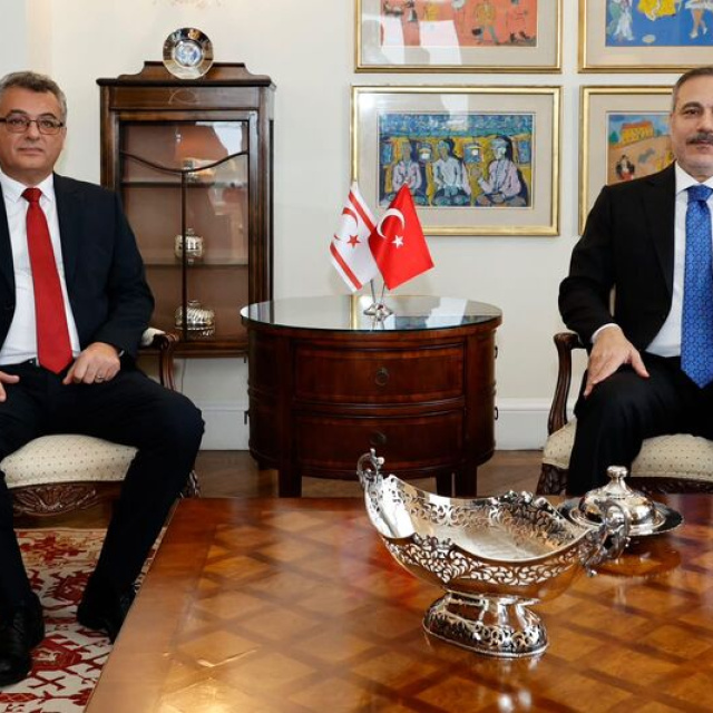 Bakan Fidan, KKTC Cumhurbaşkanı ile görüştü