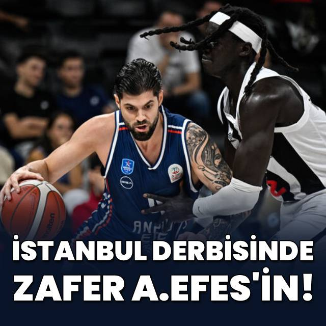 İstanbul derbisinde zafer A.Efes'in!