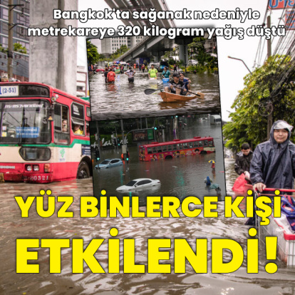Tayland'da sel: Yüz binlerce kişi etkilendi!