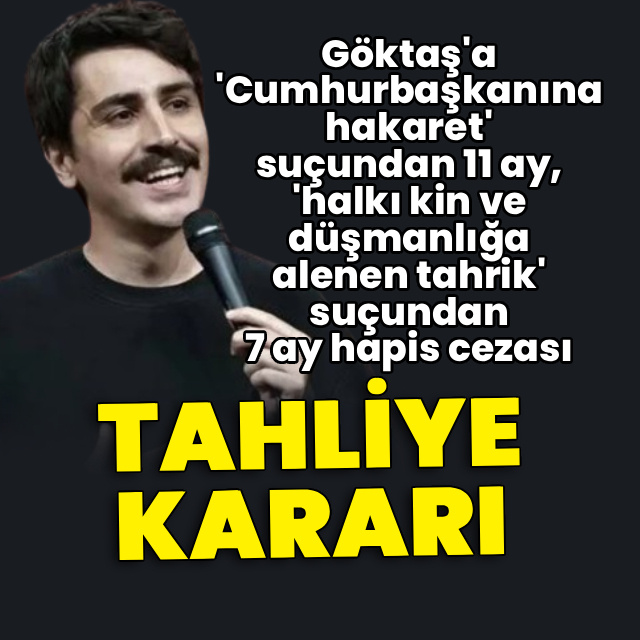 Deniz Göktaş için tahliye kararı