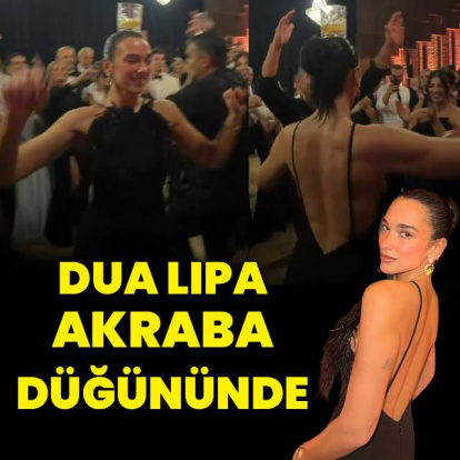Dua Lipa akraba düğününde!