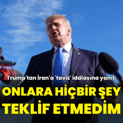 Trump'tan İran'a "taviz" iddiasına yanıt