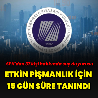 SPK'dan 37 kişi hakkında suç duyurusu
