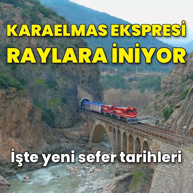 Karaelmas Ekspresi raylara iniyor