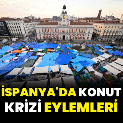 İspanya'da konut krizine karşı eylemler sürüyor