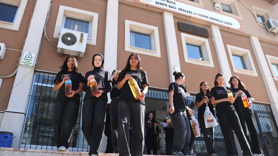 Buca'da 120 bin litre yağ geri dönüştürüldü