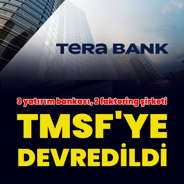 3 yatırım bankası 2 faktoring şirketi TMSF'ye devredildi