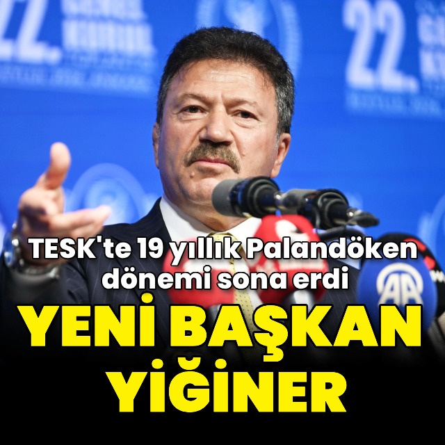 TESK'te 19 yıllık dönem sona erdi