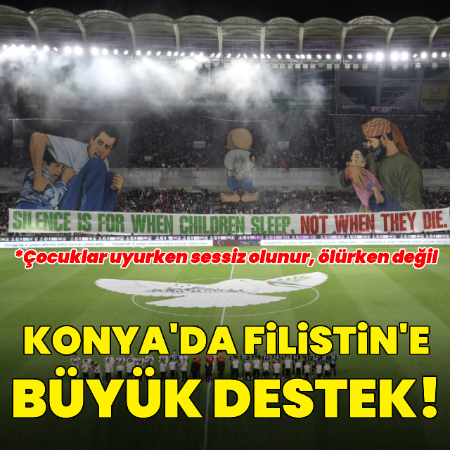 Konya'da Filistin'e büyük destek!