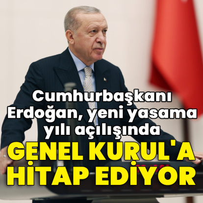 Cumhurbaşkanı Erdoğan, Genel Kurul'a hitap ediyor