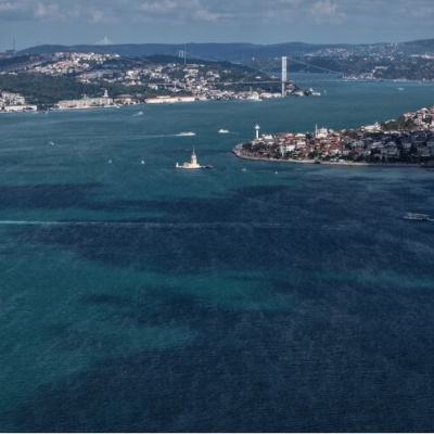 Boğazda eşsiz görüntü
