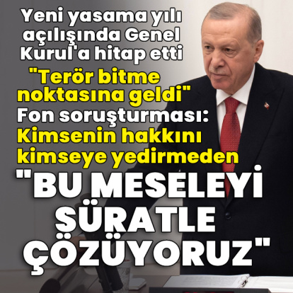 Cumhurbaşkanı Erdoğan, Genel Kurul'a hitap etti