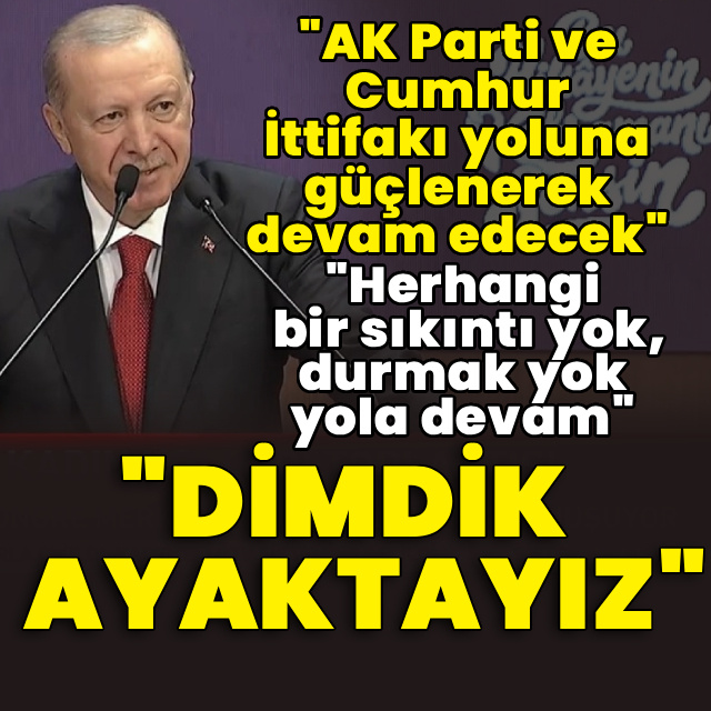 Cumhurbaşkanı Erdoğan'dan açıklamalar
