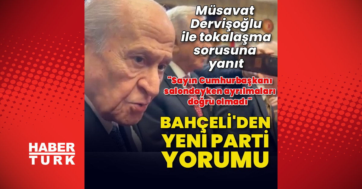 Bahçeli’den Yeni Parti’ye dikkat çeken mesaj