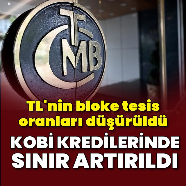 Merkez Bankası'ndan KOBİ kredilerine yeni sınır