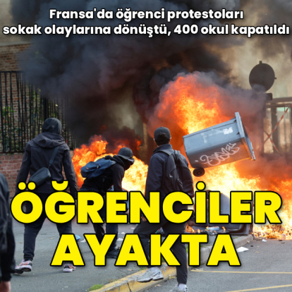 Fransa'da öğrenci protestoları çatışmaya dönüştü