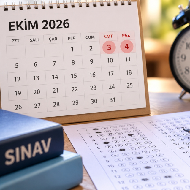 3-4 Ekim 2026 hafta sonu sınav takvimi