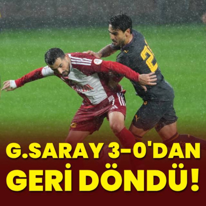 G.Saray 3-0'dan geri döndü!
