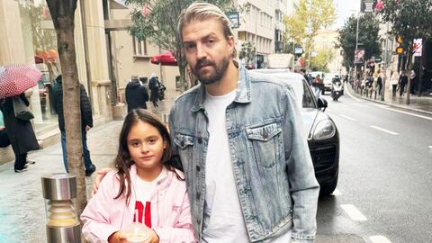 Caner Erkin, kızı Mihran Ela ile Nişantaşı'nda görüntülendi. Baba-kız,