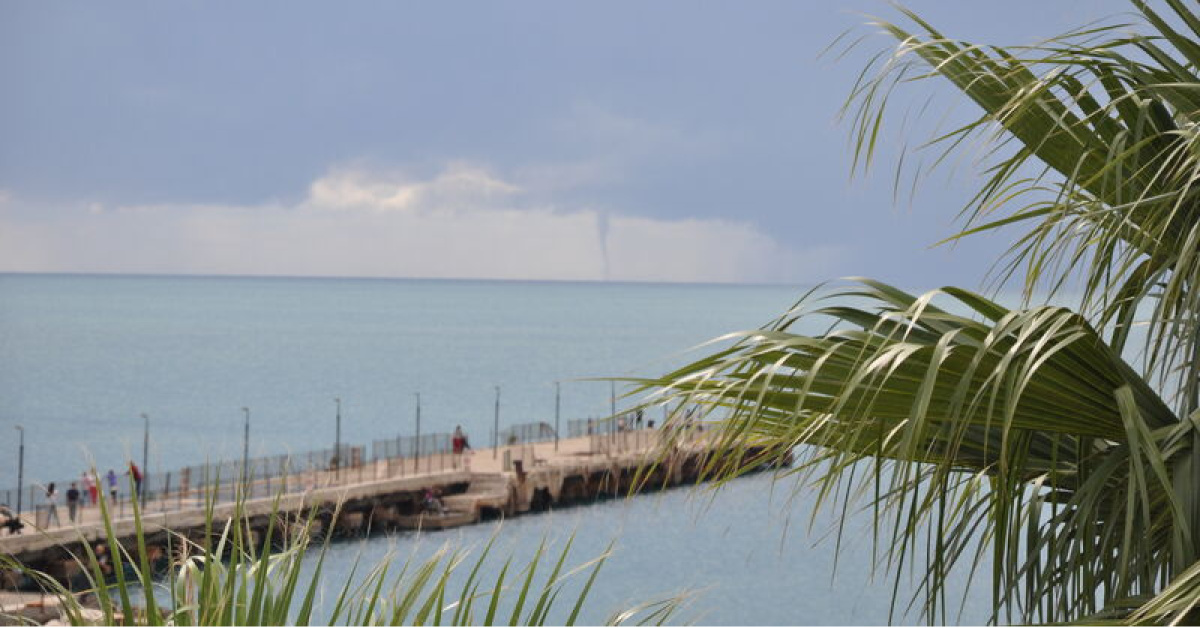 Mersin'de denizde hortum