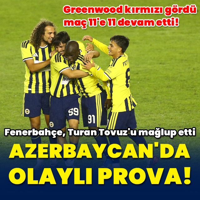 F.Bahçe'den Azerbaycan'da olaylı prova!