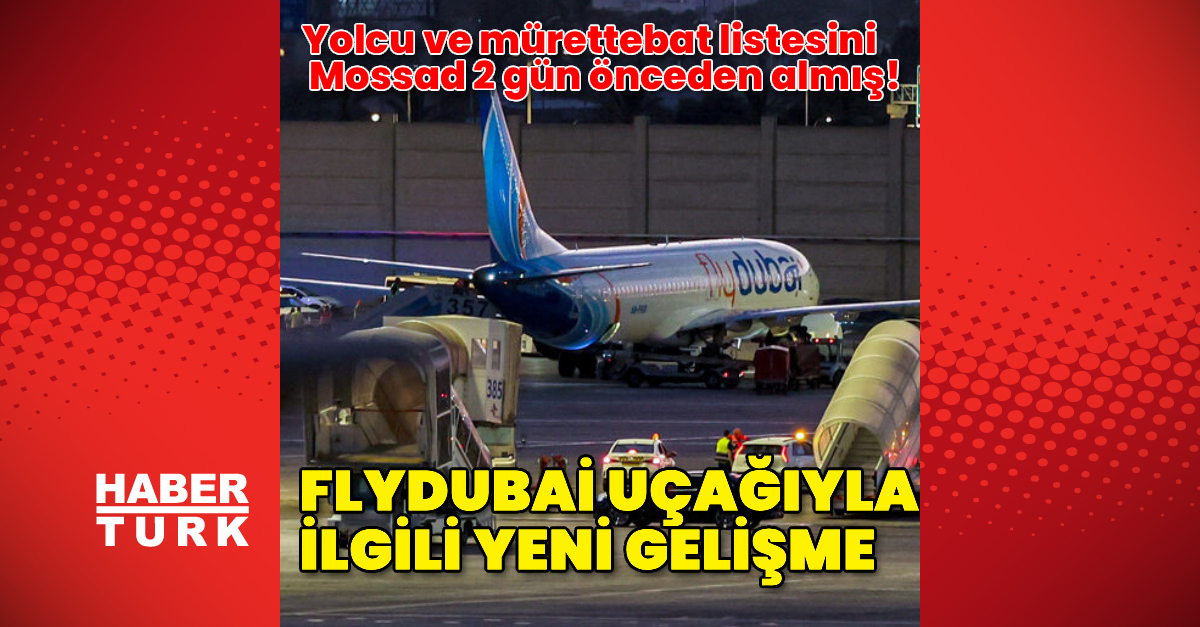 İsrail, yolcu listesini 2 gün önce almış