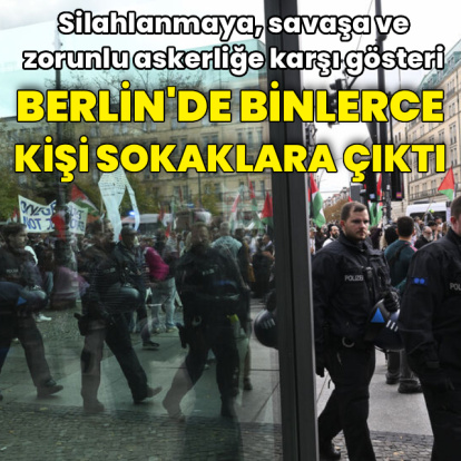 Berlin'de binlerce kişiden gösteri