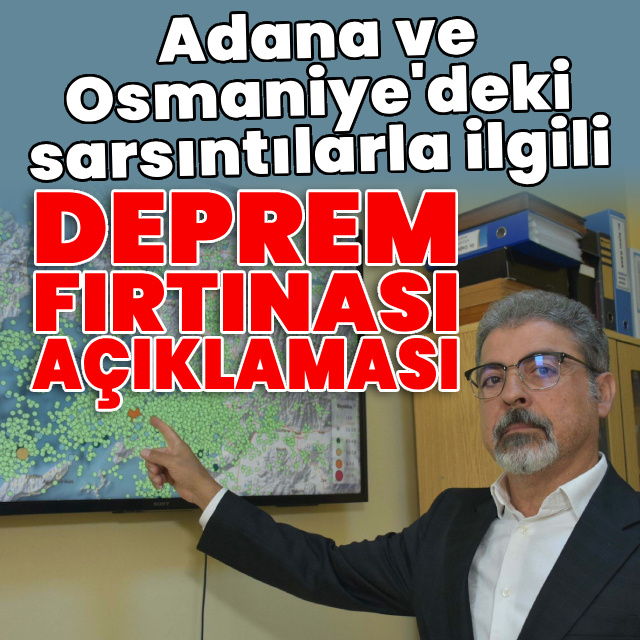 Prof. Dr. Sözbilir'den deprem fırtınası açıklaması