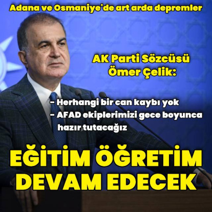 "Eğitim öğretim devam edecek"
