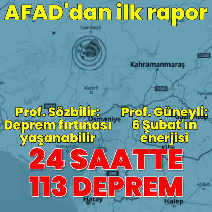 Uzmanlardan açıklama, AFAD'dan rapor geldi