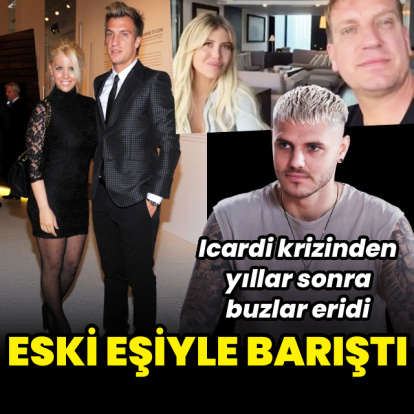Eski eşiyle barıştı