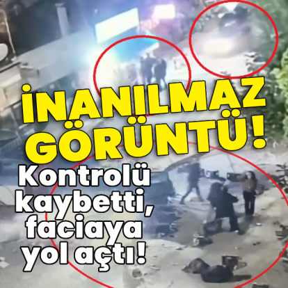 İnanılmaz görüntü! Kontrolü kaybetti, faciaya yol açtı!