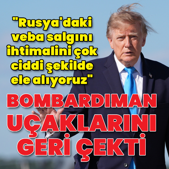 Trump: "İran tehdidi" ihtimali üzerine çektik