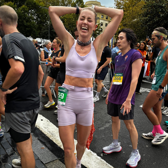 Ünlü oyuncunun maraton koşusu