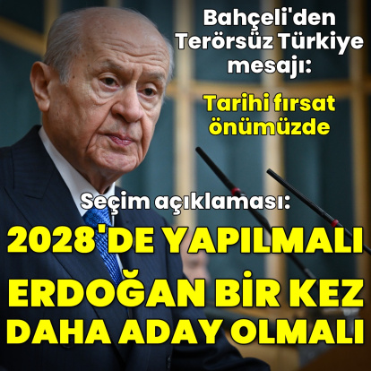 MHP lideri Bahçeli'den açıklamalar