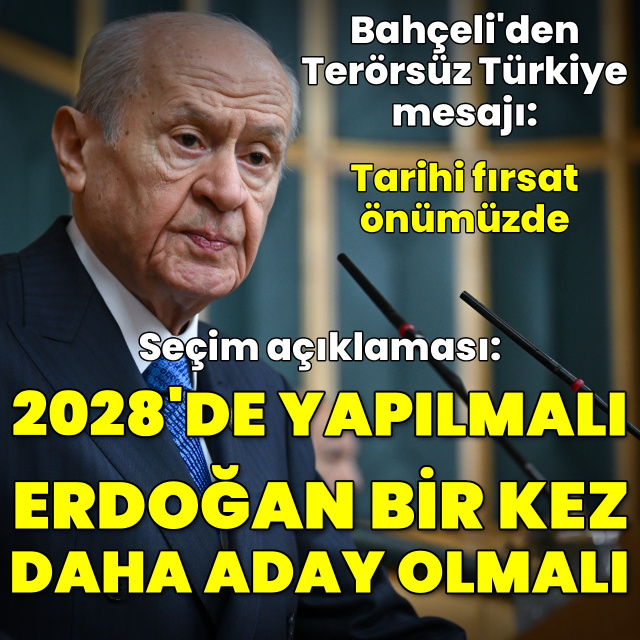 MHP lideri Bahçeli'den açıklamalar