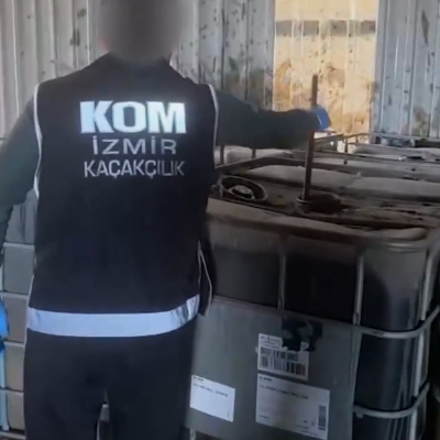 İzmir'de katı atık tesisinde ele geçirildi