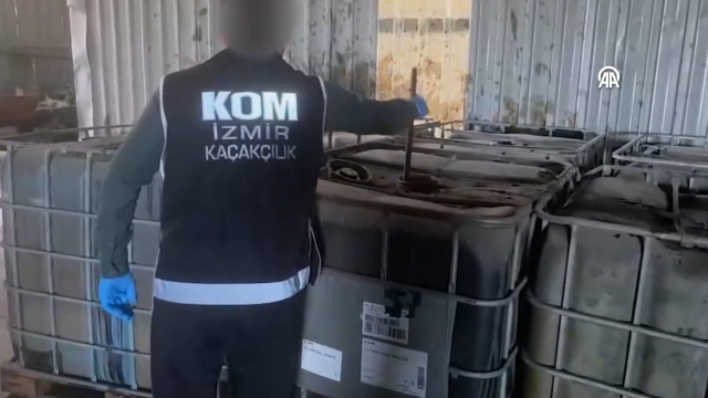İzmir'de katı atık tesisinde ele geçirildi