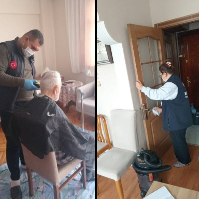 Fatih'te evde temizlik ve kişisel bakım desteği