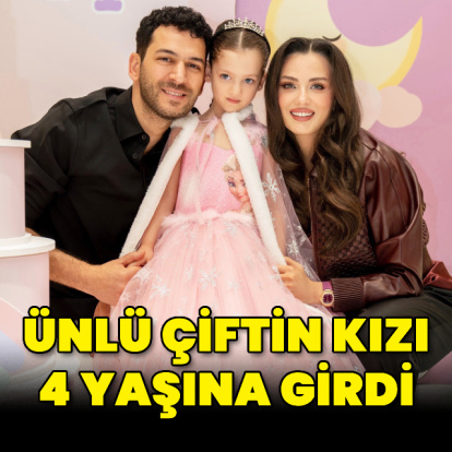 Ünlü çiftin kızı 4 yaşına girdi