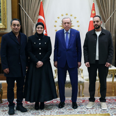 Cumhurbaşkanı Erdoğan, Hind Rajab'ın ailesini kabul etti